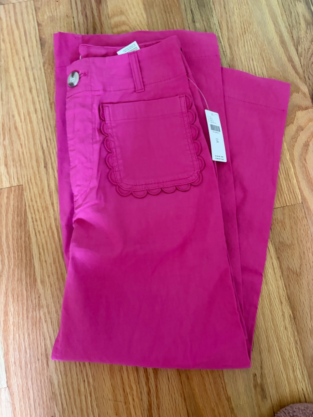 Anthropologie Brand New Colette hot pink pants - Picture 2 of 5